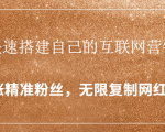 封神学员特训营：快速搭建自己的互联网营销系统，疯狂涨精准粉丝，无限复制网红流量-新手副业项目