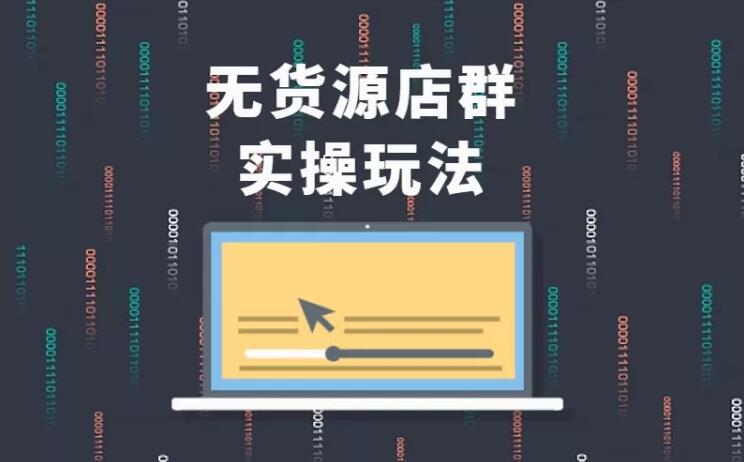 无货源店群实操玩法，蓝海选品的独特思路，店群软件操作方法（45节视频课）-新手副业项目