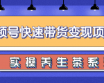柚子视频号带货实操变现项目，零基础操作养身茶月入10000+-新手副业项目
