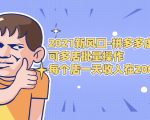 2021新风口-拼多多虚拟店：可多店批量操作，每个店一天收入在200-1000-新手副业项目