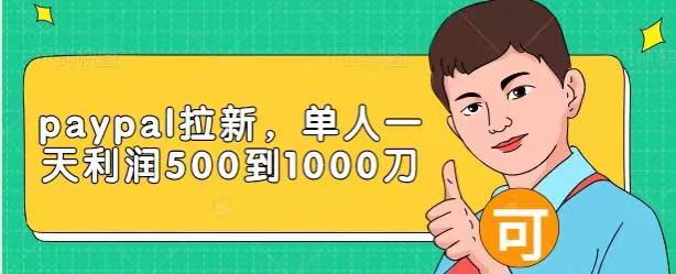 Paypal拉新赚美刀项目，单人一天利润500-1000刀【视频课程】-新手副业项目