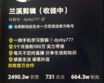 兰溪抖音混剪：一部手机学习剪辑，3个月涨粉580万-新手副业项目