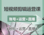 南小北短视频剪辑运营课:账号+运营+直播,零基础学习手机剪辑【视频课程】-新手副业项目