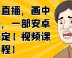 无绿布直播,画中画直播,一部安卓手机搞定-新手副业项目