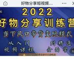 萌飞好物·2022抖音好物分享训练营，当下风口带货变现模式，从入门到精通-新手副业项目
