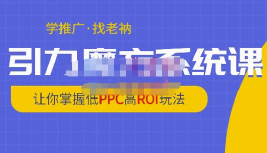 老衲·引力魔方系统课，让你掌握低PPC高ROI玩法，价值299元-新手副业项目