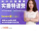Seven漆:国内&TIKTOK短视频直播训练营，全球直播带货的风口赶紧乘风掘金-新手副业项目