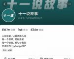 十一说故事·故事性中视频，观众快速共鸣从而快速变现的中视频玩法-新手副业项目