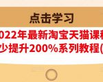 樊剑2022年最新淘宝天猫课程-转化率至少提升200%系列教程(高级)-新手副业项目
