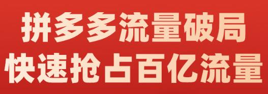 阿杰·拼多多流量破局:如何打黑标，爆款的思路，拼多多流量框架，快速抢占百亿流量-新手副业项目