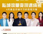 桔子会·私域流量变现速成班，4天拿走月销千万的变现方案 价值12800元-新手副业项目