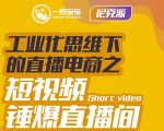 尼克派·工业化思维下的直播电商之短视频锤爆直播间，听话照做执行爆单-新手副业项目