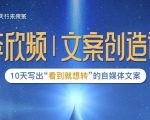 李欣频|文案创造课，0基础可报10天写出“看到就想转”的自媒体文案-新手副业项目