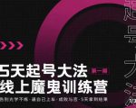 大播·五天起号魔鬼训练营,告别光学不练,逼自己上车,成败与否,5天拿到结果-新手副业项目