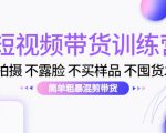 短视频带货训练营：不拍摄 不露脸 不买样品 不囤货发货 简单粗暴混剪带货（第三期）-新手副业项目
