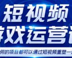 短视频游戏赚钱特训营,0门槛小白也可以操作,日入1000+-新手副业项目