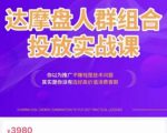 阿呆电商·达摩盘人群组合投放实战课，你以为推广不赚钱是技术问题，其实是你没有选好高价值消费客群-新手副业项目