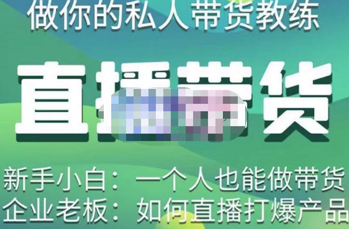 硬核传媒·直播带货（私人教练），实操实战教学，通俗易懂，学完后新手小白一个人也能做带货-新手副业项目