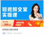 小秋·短视频文案实操课,从0到1教你做短视频的经验技巧-新手副业项目