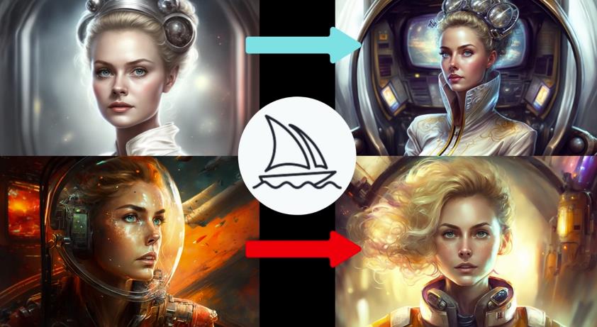 Midjourney V4实现连续性的人物创作：漫画，故事，动画操作教程参数设置-新手副业项目