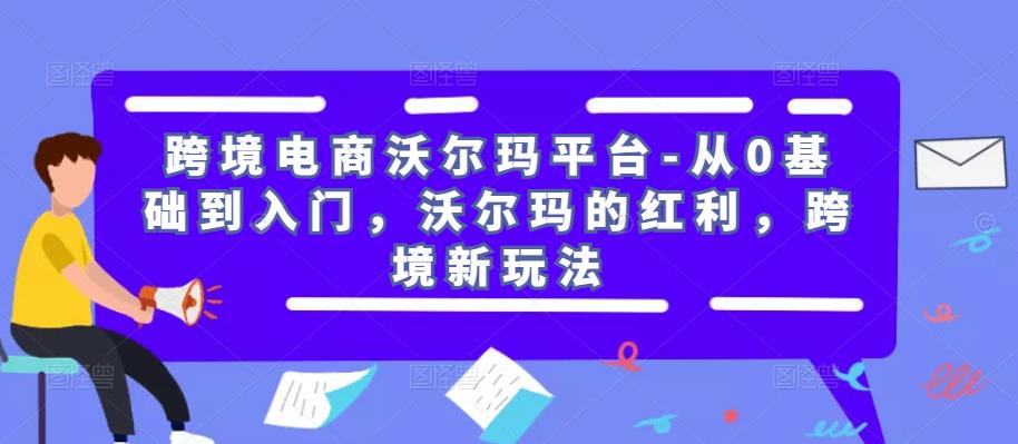 跨境电商沃尔玛平台-从0基础到入门，沃尔玛的红利，跨境新玩法-新手副业项目