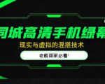 同城高清手机绿幕，直播间现实与虚拟的混搭技术，老板商家必看！-新手副业项目