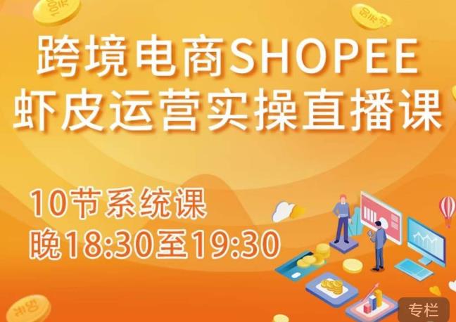跨境电商Shopee虾皮运营实操直播课，从零开始学，入门到精通（10节系统课）-新手副业项目