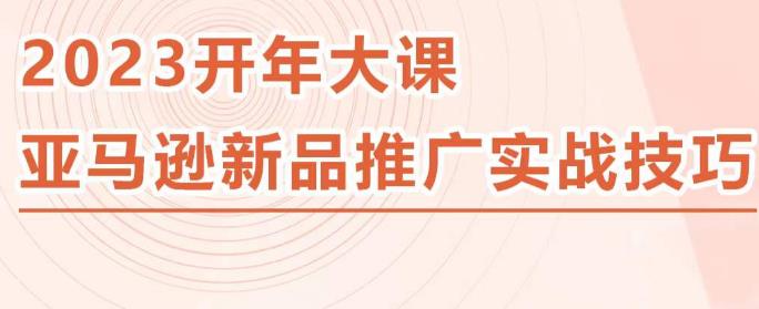 2023亚马逊新品推广实战技巧，线下百万美金课程的精简版，简单粗暴可复制，实操性强的推广手段-新手副业项目