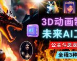 利用未来Ai工具LeiaPix，静态图转换3D动画，Lexica和Chat GPT制作精彩视频-新手副业项目