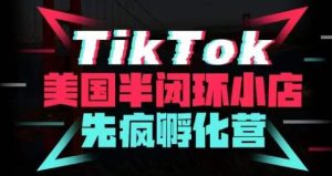 疯人院·TikTok美国半闭环小店孵化营，抢占TikTok美国蓝海市场，开店、运营、带货、投流全实操-新手副业项目