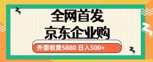 3月最新京东企业购教程，小白可做单人日利润500+撸货项目（仅揭秘）-新手副业项目