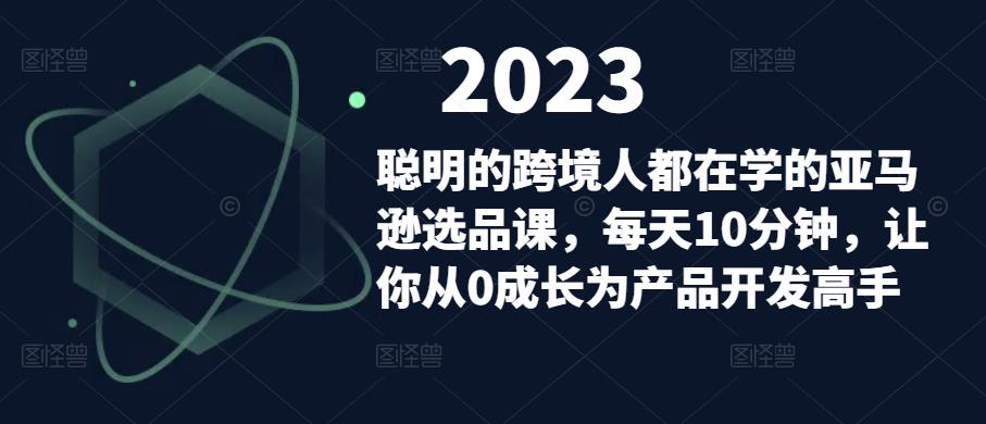 聪明的跨境人都在学的亚马逊选品课,每天10分钟,让你从0成长为产品开发高手-新手副业项目