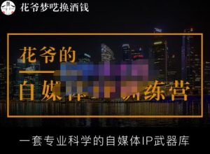 花爷的自媒体IP训练营【14期】,一套专业科学的自媒体IP武器库（更新2023年3月）-新手副业项目