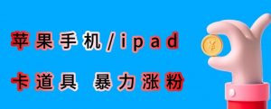 最新利用苹果手机/ipad的ios系统，卡道具搬短视频，百分百过原创-新手副业项目