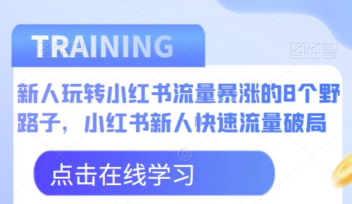 新人玩转小红书流量暴涨的8个野路子，小红书新人快速流量破局-新手副业项目
