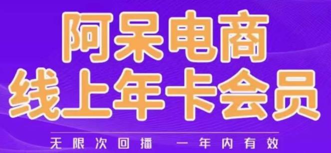 阿呆电商线上年会员，阿呆电商干货分享（更新中）-新手副业项目