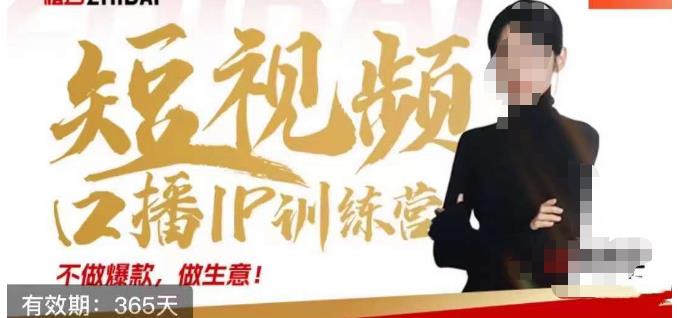 大实话IP圈周百见短视频口播IP训练营，讲透短视频创业核心方法-新手副业项目