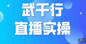 武千行直播实操课,账号定位、带货账号搭建、选品等-新手副业项目