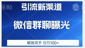 价值2980的全新微信引流技术，只有你想不到，没有做不到【揭秘】-新手副业项目