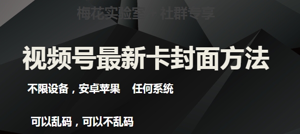 梅花实验室社群最新卡封面玩法3.0，不限设备，安卓苹果任何系统-新手副业项目
