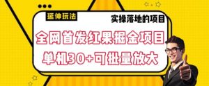 全网首发红果免费短剧掘金项目,单机30+可批量放大【揭秘】-新手副业项目