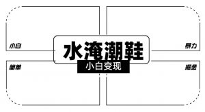 2024全新冷门水淹潮鞋无人直播玩法，小白也能轻松上手，打爆私域流量，轻松实现变现【揭秘】-新手副业项目