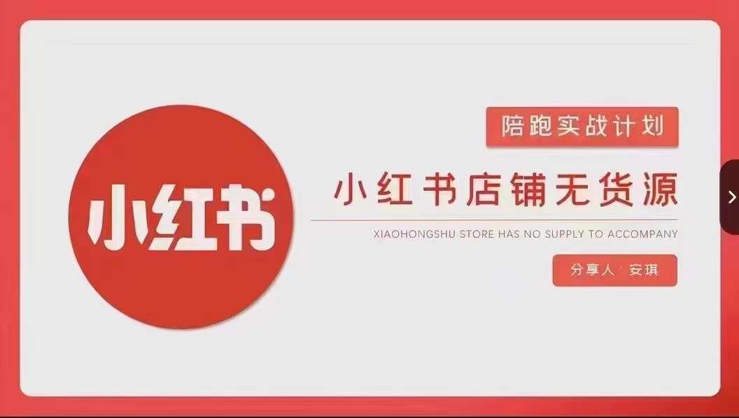 安琪-小红书店铺无货源实战，开店到售后全流程操作-新手副业项目