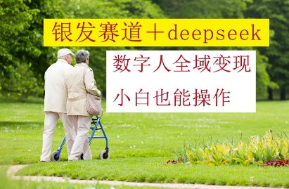 银发赛道+deepseek数字人全域变现，小白也能操作-新手副业项目