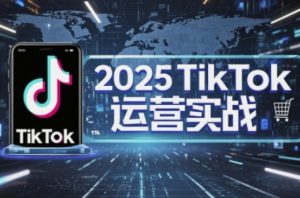 2025TikTok电商运营，掌握TikTok店铺运营核心技巧，实现低成本高转化-新手副业项目
