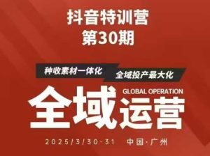 抖音特训营第30期线下培训资料，没有录音视频，正版整理的脑图资料及学员总结核心点-新手副业项目