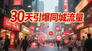 30天引爆同城流量：团购篇 认知篇 流量篇 来客篇 达人篇 老板人设IP篇 投流篇-新手副业项目