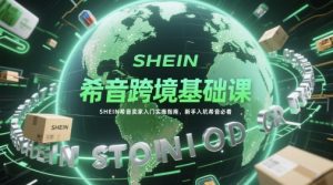 希音跨境基础课，SHEIN希音卖家入门实操指南，新手入坑希音必看-新手副业项目