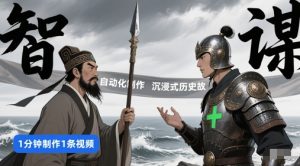 扣子工作流一键生成沉浸式历史故事,一天工作量,3分钟搞定-新手副业项目