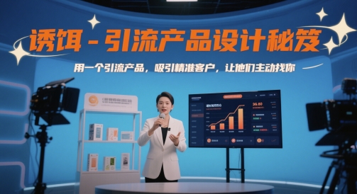 诱饵-引流产品设计秘笈，用一个引流产品，吸引精准客户，让他们主动找你-新手副业项目